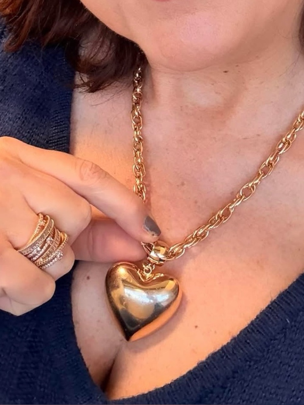 Park Lane “MINNIE” Gold Chain Statement Necklace